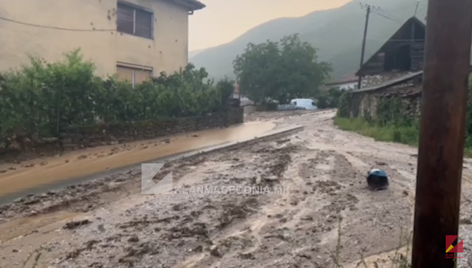 Shiu i rrëmbyshëm shkakton kaos dhe dëme të mëdha në Tearcë të Tetovës