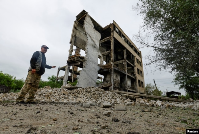 Pasojat e bombardimeve së fundmi në rajonin Luhansk.